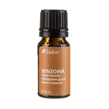 Ulei esential din extract balsamic de benzoina (styrax benzoin, dipropylene glycol), 10ml, Sabio