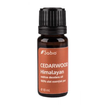 Ulei esential pur Cedarwood Himalayan (cedrus deodara oil), 10ml, Sabio