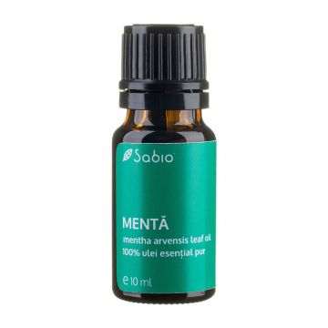 Ulei esential pur de menta (mentha arvensis leaf oil), 10ml Sabio