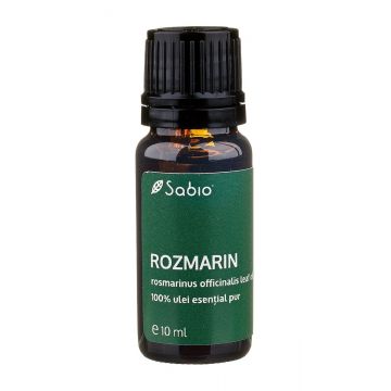 Ulei esential pur de rozmarin (rosmarinus officinalis leaf), 10ml, Sabio