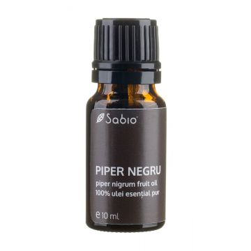 Ulei esential pur din piper negru (piper nigrum fruit oil), 10ml, Sabio