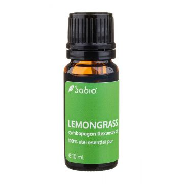 Ulei esential pur Lemongrass (cymbopogon flexuosus), 10ml, Sabio