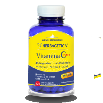 Vitamina C Forte 400mg, 120 capsule, Herbagetica