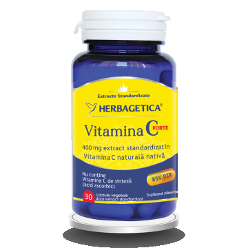 Vitamina C Forte 400mg, 30 capsule, Herbagetica