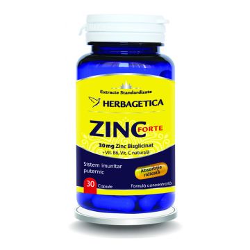 Zinc Forte, 30 capsule, Herbagetica