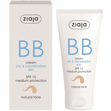 Crema BB nuanta naturala spf15 ten gras/mixt 50ml - ZIAJA