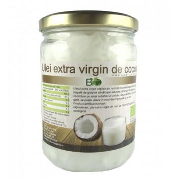 Ulei cocos extravirgin bio 300ml - DECO ITALIA