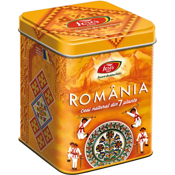 Ceai 7plante Suvenir Romania galben 75g - FARES