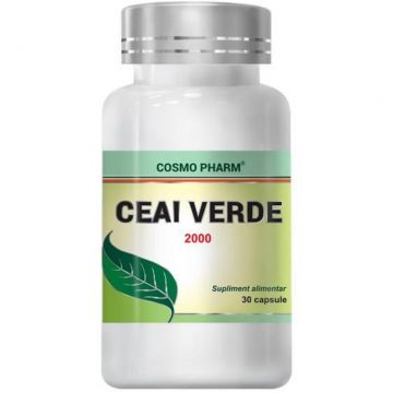 Ceai verde extract 2000mg 30cps - COSMO PHARM