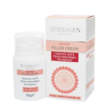 Crema filler fata microsfere acid hialuronic atellocolagen 50g - HERBAGEN