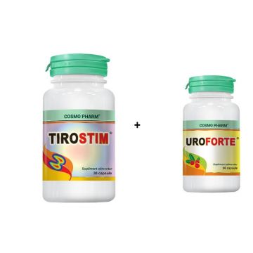 Pachet Tirostim 30cps+UroForte 30cps - COSMO PHARM