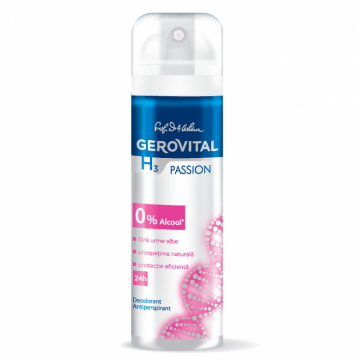 Deodorant spray antiperspirant Passion 150ml - GEROVITAL H3 CLASSIC