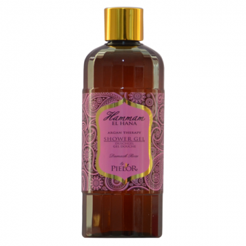 Gel dus ulei argan Damask Rose 400ml - HAMMAM EL HANA Gel dus ulei argan Damask Rose 400ml - HAMMAM EL HANA