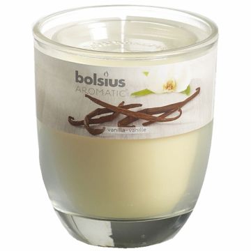 Lumanare parfumata pahar 23h vanilie 290g - BOLSIUS