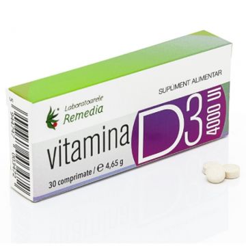 Vitamina D3 4000ui 30cp - REMEDIA