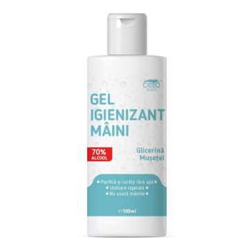 Gel igienizant maini glicerina musetel 70%alcool 100ml - CETA SIBIU