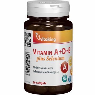 Multivitamine A D E omega3 seleniu 30cps - VITAKING