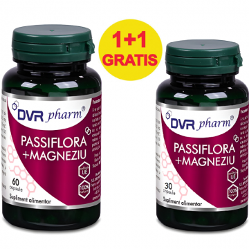 Pachet Passiflora Magneziu 60+30cps - DVR PHARM