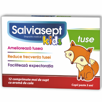 Salviasept kids tuse 12cp - NATUR PRODUKT