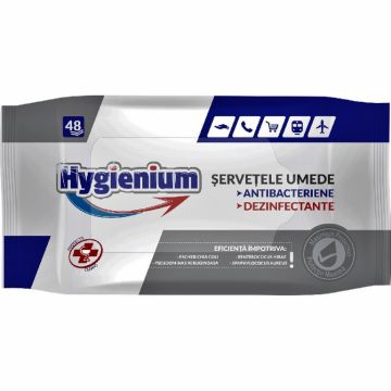 Servetele umede antibacteriene dezinfectante 48b - HYGIENIUM