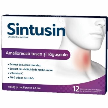 Sintusin adulti fara zahar 12cp - NATUR PRODUKT