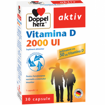 Vitamina D 2000ui 30cp - DOPPEL HERZ