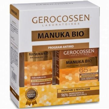 Caseta Manuka Bio 65+ [crema antirid reparatoare+apa micelara 50%] 2b - GEROCOSSEN