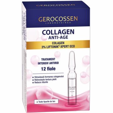 Fiole tratament antirid Collagen AntiAge 12x2ml - GEROCOSSEN