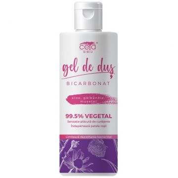 Gel dus 99,5%vegetal bicarbonat aloe galbenele musetel 200ml - CETA SIBIU