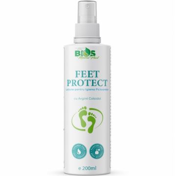 Lotiune igiena picioare argint coloidal FeetProtect 200ml - BIOS MINERAL