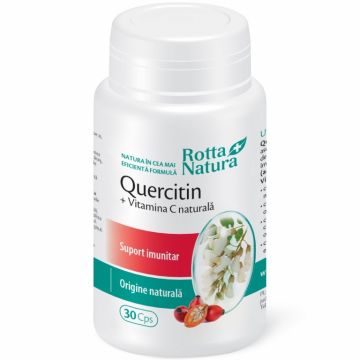 Quercetin vitamina C naturala 30cps - ROTTA NATURA