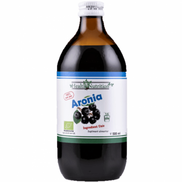 Suc aronia 100% pur bio 500ml - HEALTH NUTRITION