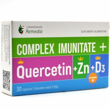 Complex imunitate+ Quercetin Zn D3 30cp - REMEDIA