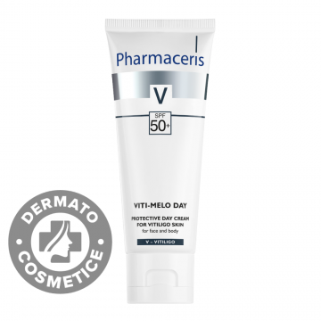 Crema de zi protectoare vitiligo pentru ten si corp Vita-Melo V, 75ml, Pharmaceris