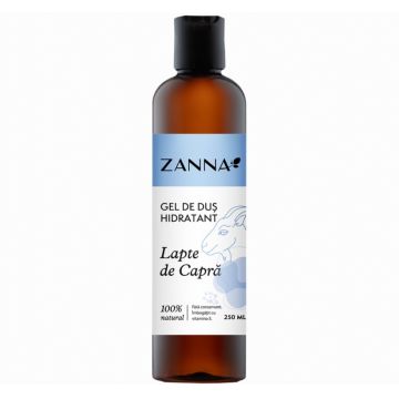 Gel dus hidratant lapte capra 250ml - ZANNA