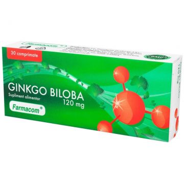 Ginkgo biloba 120mg 30cps - FARMACOM