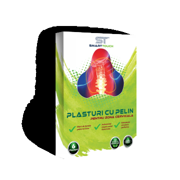 Plasturi cu pelin pentru dureri cervicale, 6 bucati, Smart Touch