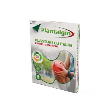 Plasturi cu pelin pentru dureri de genunchi, 6 bucati, Plantalgin