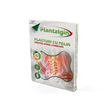 Plasturi cu pelin pentru dureri lombare, 6 bucati, Plantalgin