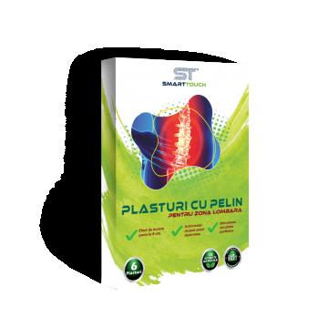 Plasturi cu pelin pentru dureri lombare, 6 bucati, Smart Touch