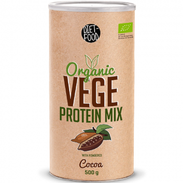 Pulbere proteica mix vegan Vege cacao eco 500g - DIET FOOD