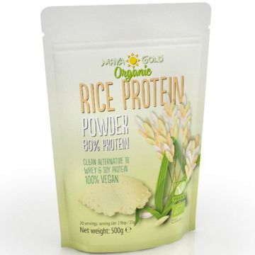 Pulbere proteica orez bio 500g - MAYA GOLD
