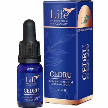 Ulei esential integral cedru 10ml - LIFE