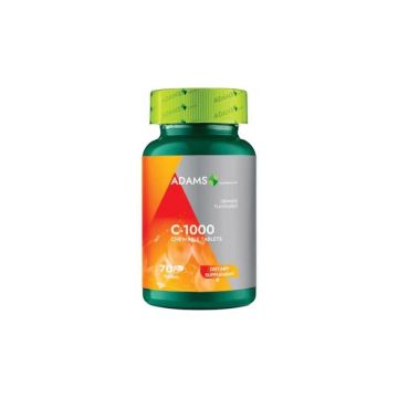 Vitamina C-1000, 70 tablete, Adams