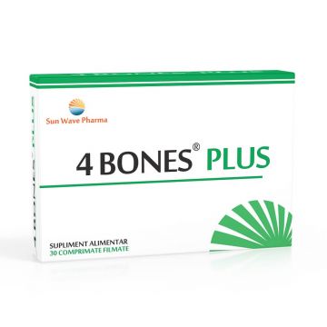 4 Bones Plus, 30 comprimate, Sun Wave Pharma