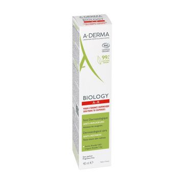 A-Derma Biology A-R Crema antiroseata pentru pielea predisupsa la cuperoza 40 ml