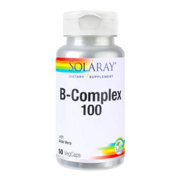 B-Complex 100 Solaray, 50 capsule, Secom