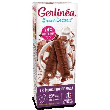 Batoane de ciocolata cu cocos, 62g, Gerlinea