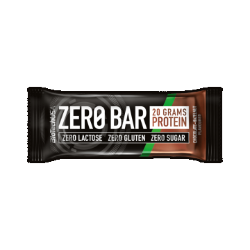 Baton proteic Ciocolata si Hazelnut Zero Bar, 50 g, BioTechUSA