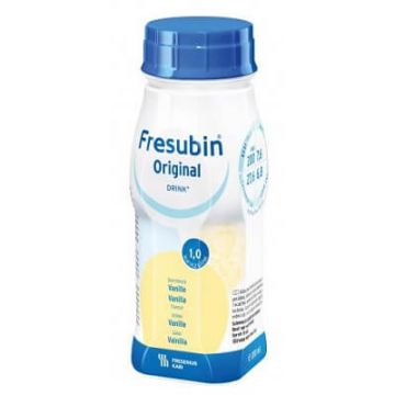 Băutura cu aromă de vanilie Fresubin Original, 4 x 200 ml, Fresenius Kabi Germania